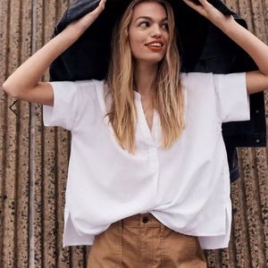 NWT Madewell Lakeline Popover Shirt in Medium